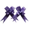 creative balloons Purple Pull Bows Set 30mm Present Basket Pull