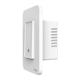 NEO Tuya WiFi 2.4G Smart US Light Switch with 1 Ways with Ground, Remote Control, No Hub Required, Work with Alexa