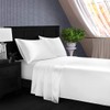 Homiest 4pcs Satin Sheets Set Luxury Silky Satin Bedding Set