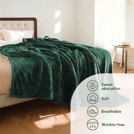 Minervada Heated Blanket Electric Blanket Full Size 72''x84'', Soft Flannel Heating Blanket with 10 Hour Auto Off - 5 Heat Settings - Machine Washable - Grass Green