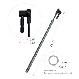 Flatbed Trailer Ratchet Wrench for Winches (Replaces Traditional Winch Bar), CRV Alloy Steel, Bidirectional Ratchet, No Setup or Assembly Required—Simply Insert Into the Winch for Immediate Use