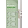 WLERIR Clear Door Knob Wall Protector, 6 Pack, Self-Adhesive Rubber