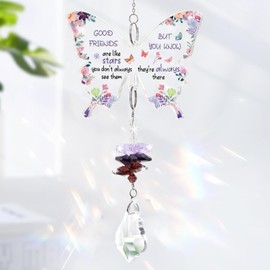 Butterfly Suncatcher, Suncatcher, Butterfly with Chain Crystal Friendship Gift for Special Friend, Gifts for Birthday Unique