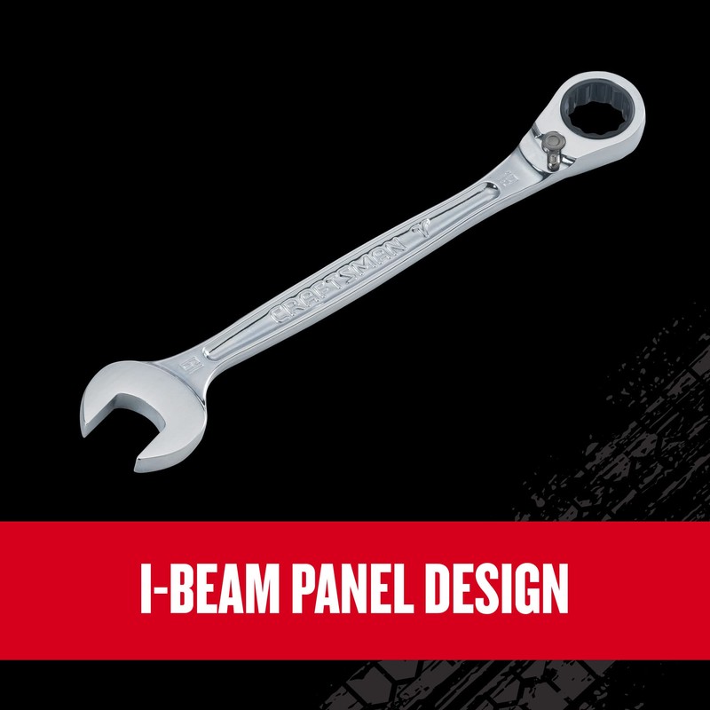 CRAFTSMAN V-SERIES Combination Ratchet Wrench Set, MM, 8 Piece (CMMT87375V)