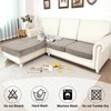 NAISI Waterproof Couch Cushion Covers Thick Velvet Fabric Washable Sofa
