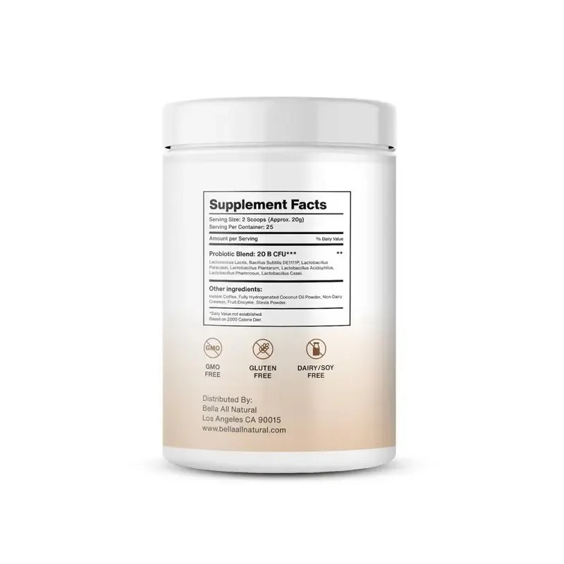 Bella All Natural Probiotics Cappuccino – 500g, Probiotic & Prebiotic
