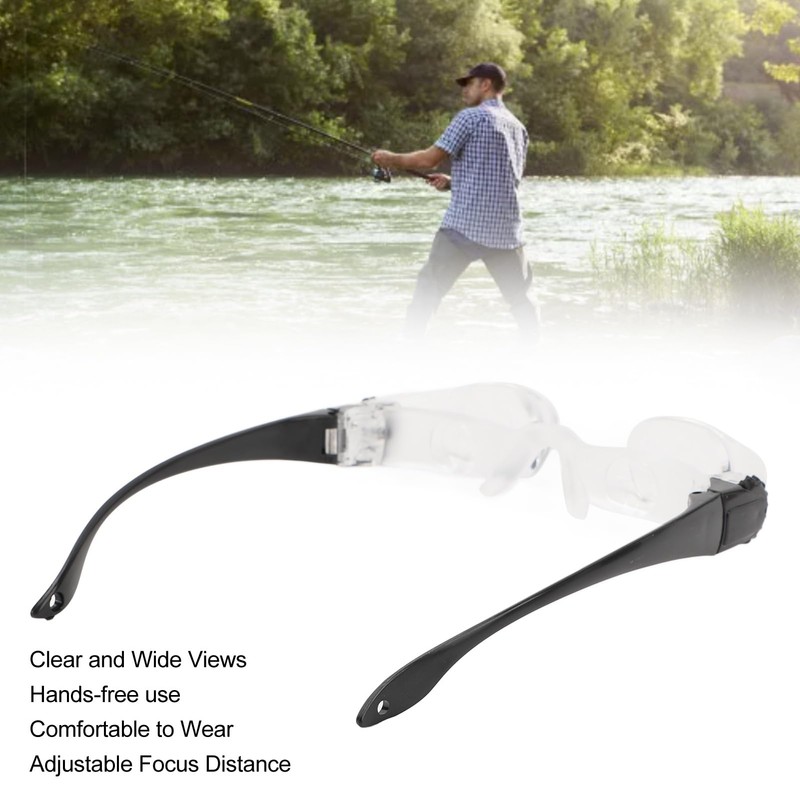 Hands Free Binoculars Telescope 4X Magnification, HD Glasses for Fishing