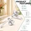 GOBEKOR 10 Pack Privacy Door Levers Bedroom Door Handle with