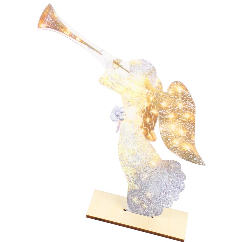 LED Angel Garden Decoration Luminous Acrylic Angel Ornament for Garden
