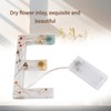 Floral Resin Letter Light Dry Flower and Alphabet Shape LED