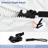 Fidqiog 24 Pcs Zipper Repair Kit, Universal Zipper Pull Replacement,