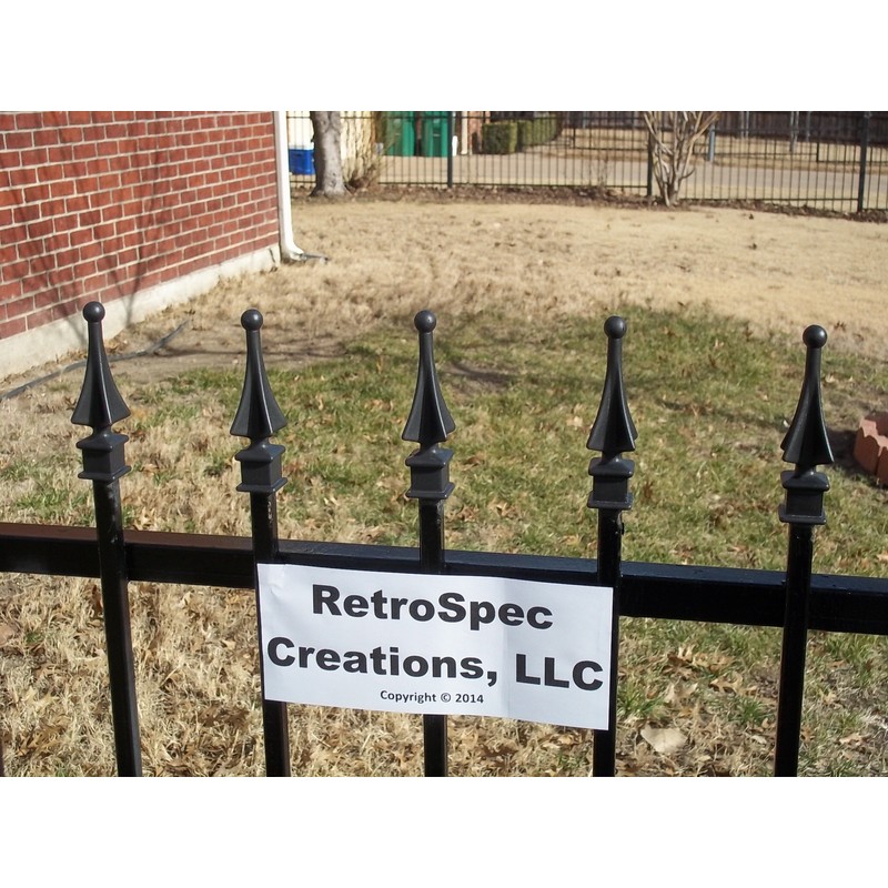 Pack of 10 Each for 1/2” Black Plastic Finial Tops