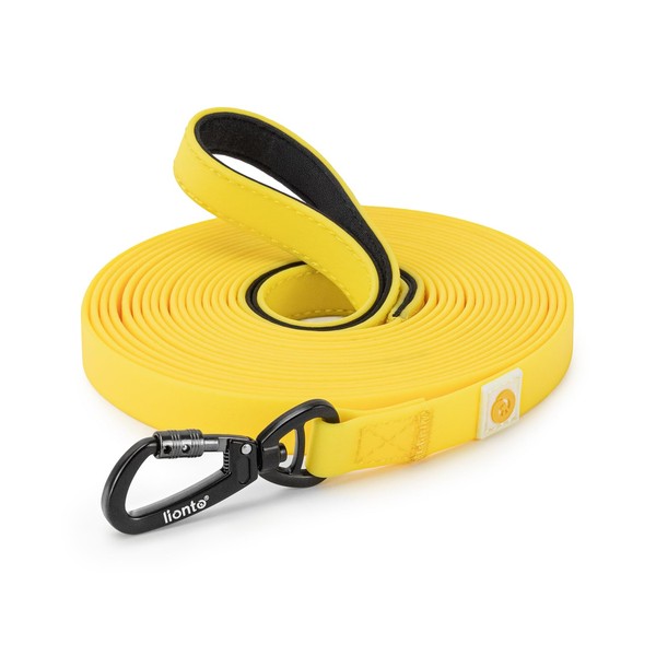 lionto Weatherproof Recall Lead with 360° Safety Carabiner, 20 m,