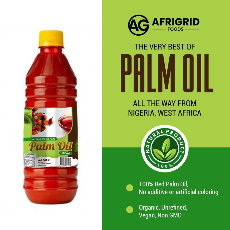 Afrigrid Red Oil 500ml | 16.9 Fl oz