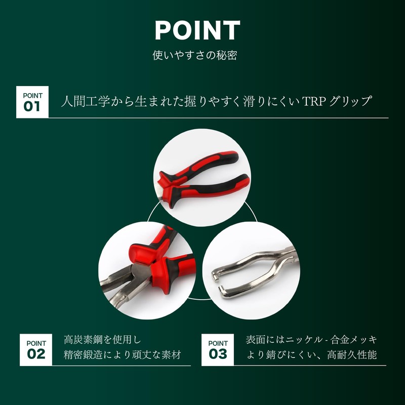 FUKUMIDO Car Tool Pliers Wire Cutter DIY Electronic Craft Clip