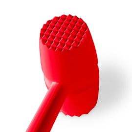 Plastic Meat Tenderizer Hammer, Tenderize Meats with Ease, Dual-Sided Meat & Poultry Tenderizer, Dual-Sided Meat Hammer For Tenderizing Chicken, Beef, Pork & Potatoes. (Red)
