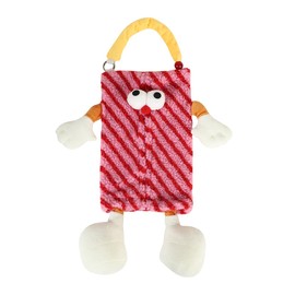 Queen-b Tissue Case, For Cars, Hanging, Monster Cute, Character, Headrest, Refill, Tissue Case, Box, Holder, Car, Car Accessories, Plush Toy (Red)