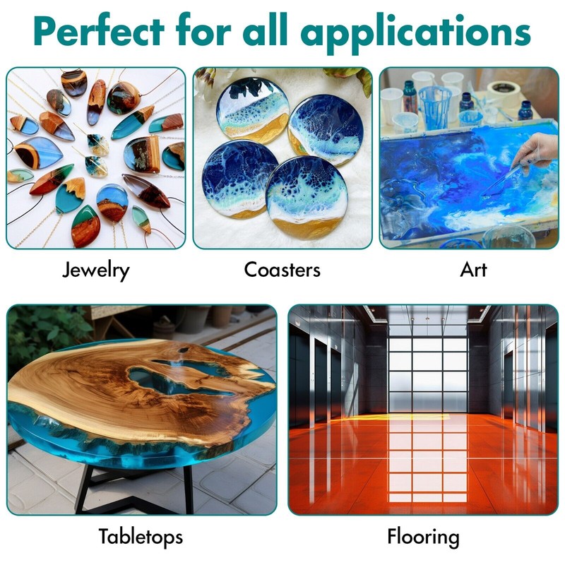 Unbranded Clear flow epoxy resin, 2 part, resin, low odor,