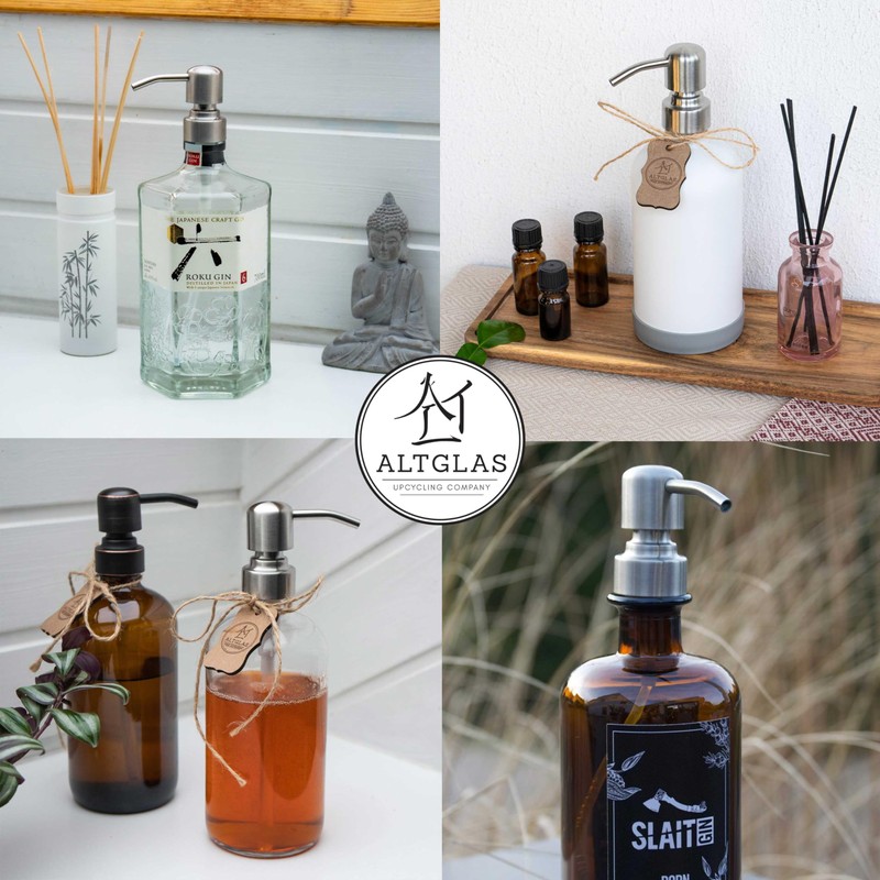 ALTGLAS Stainless Steel Liquid Soap Dispenser Pump 'Zagreb' - Replacement