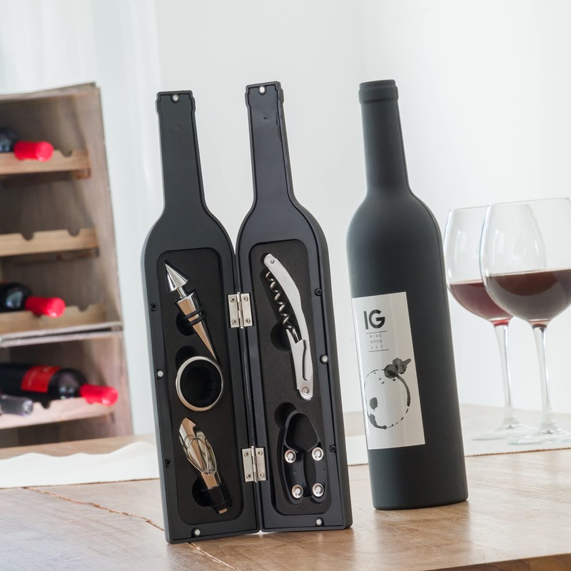 InnovaGoods, Edelstahl, Schwarz, One Size