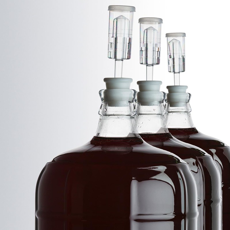 Fermentation TPE Rubber Stoppers 4-Pack – Drilled Bungs for Airlocks