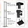 WHAUU Display Stand Sign Holder,Heavy Duty Adjustable Pedestal Sign Stand