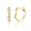 Gold Hoop Earrings for Women Grils, Hypoallergenic Small Huggie Hinged