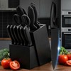 Knife Set, 16 Pieces Kitchen Knife Set with Block and