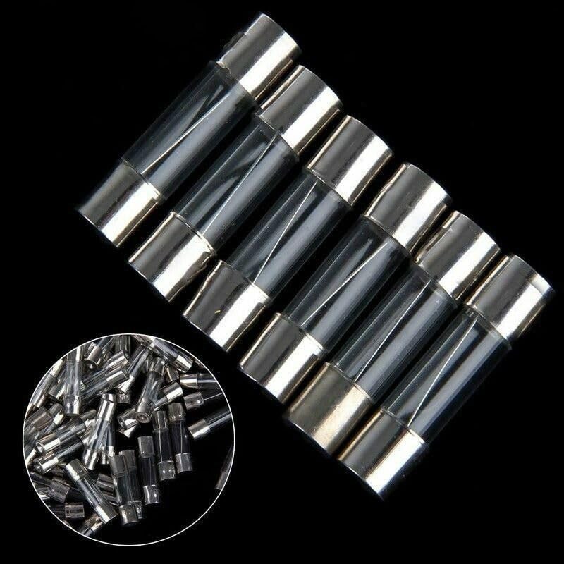 20Pcs M205 Glass Fuse 5mm x 20mm Slow Blow 250V