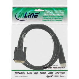 InLine® 17111 Display Port for DVI Converter Cable Black