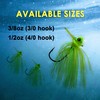 Reaction Tackle Scrounger Jig - 3/8oz - Chartruese Tiger jig