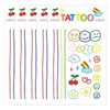 Real Vivid Tattoo Happy Smile 5-Pack for Kids Temporary Tattoo