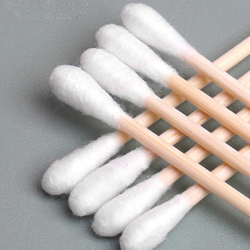 luoshaPUCY Bamboo Cotton Buds (Pack of 100) 100% Plastic-Free Biodegradable