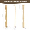 YIMICOO Wooden Bamboo Back Scratcher, 17 Inch Long Handle Back
