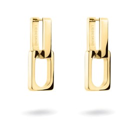 Liebeskind Berlin Creole Earrings 3.5 cm with Removable Element Made of Stainless Steel, Stainless Steel, none