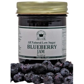 Blueberry Jam, All Natural/Low Sugar, 8 oz