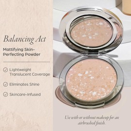 PÜR MINERALS Pressed Setting Powder Balancing Act - Skin-Perfecting Pressed Compact Powder for Smooth & Fresh Natural-Matte Finish - Translucent Setting Powder Makeup for All Skin Tone, Cruelty Free