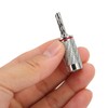 4pcs BFA Banana Plug Brass White Carbon Fiber Shell Speaker
