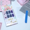 Allereya Coffin Press on Nails Medium Love Heart Artificial Nail