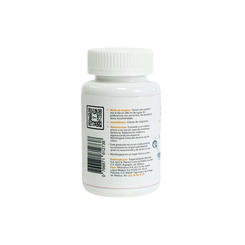 Citrato de magnesio 60 capletas 900 mg cu qina ntl