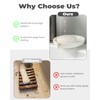 Self Draining Soap Dish, Ceramic Drain Soap Holder Waterfall Design