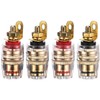 RUNCCI-YUN 4PCS Speaker Terminal Binding Post Banana Plug Socket Connector
