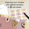 CraftSaints Recipe Binder 8.5x11, 3 Ring DIY Cookbook Kit 12