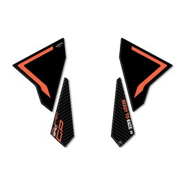 labelbike - Resin Stickers Gel 3D Motorcycle Fender Compatible with KTM 890 Duke GP 2022-2023 Orange