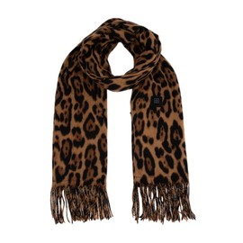 USB Charging Heated Scarf with 3 Heat Settings, Electric Heated Scarf, Long Neck Scarf (Brown)