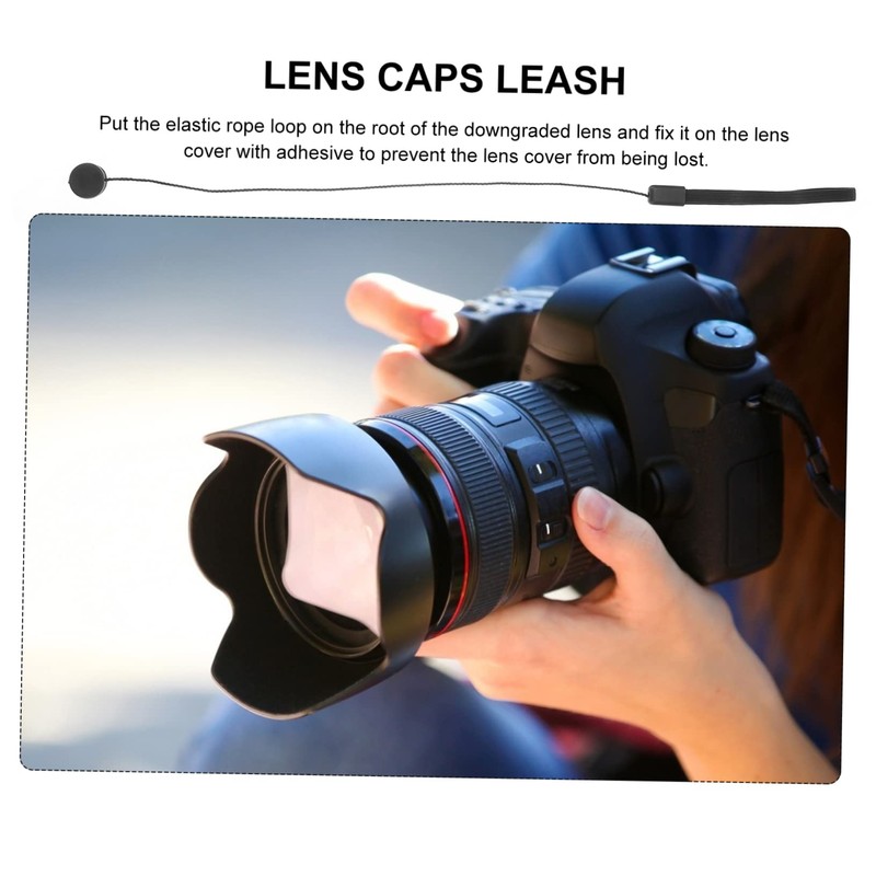 CIYODO 20pcs Lens Caps Keeper Elastic String Lost Holder for