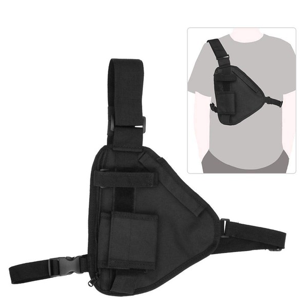 VBESTLIFE Universal Walkie Talkie Holster - Hands-Free Front Pack Pouch