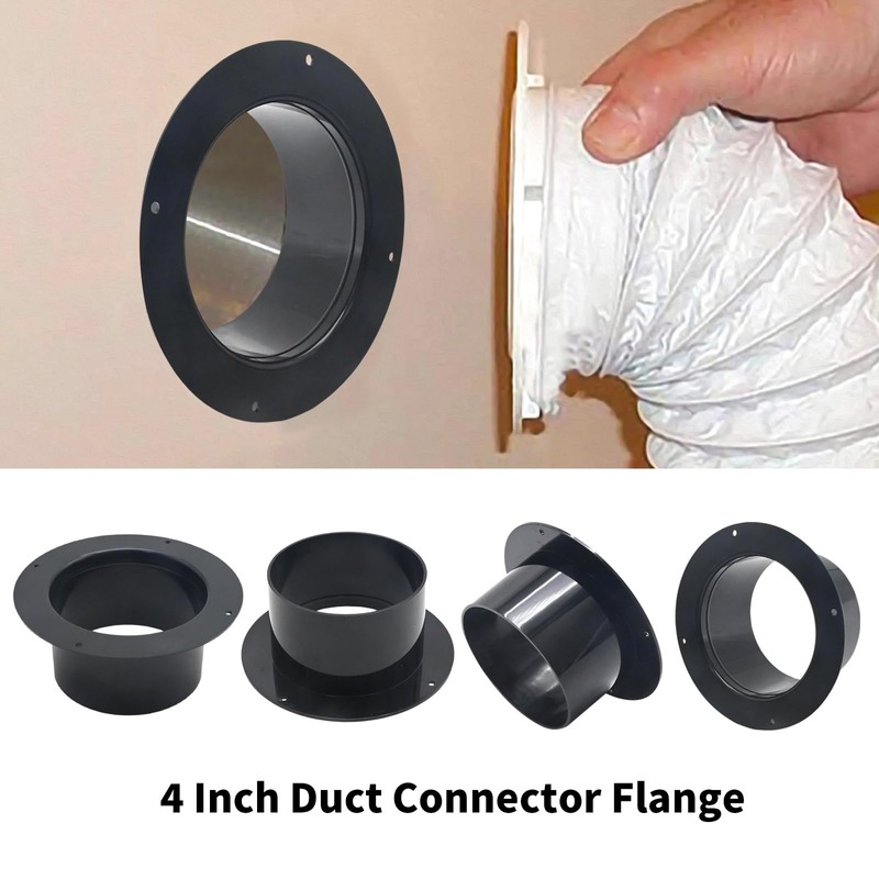 ZUDKSUY 4PCS Duct Fitting 4inch Duct Fitting Plastic Duct Ventilation
