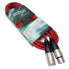 keepdrum DMX004RD DMX cable Red 3-pin XLR control cable 100