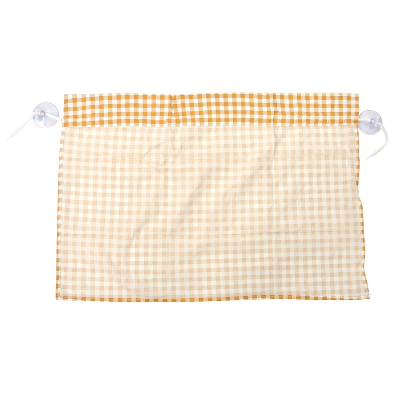 2Pcs Grid Design Anti Ultraviolet Car Curtain Side Car Window